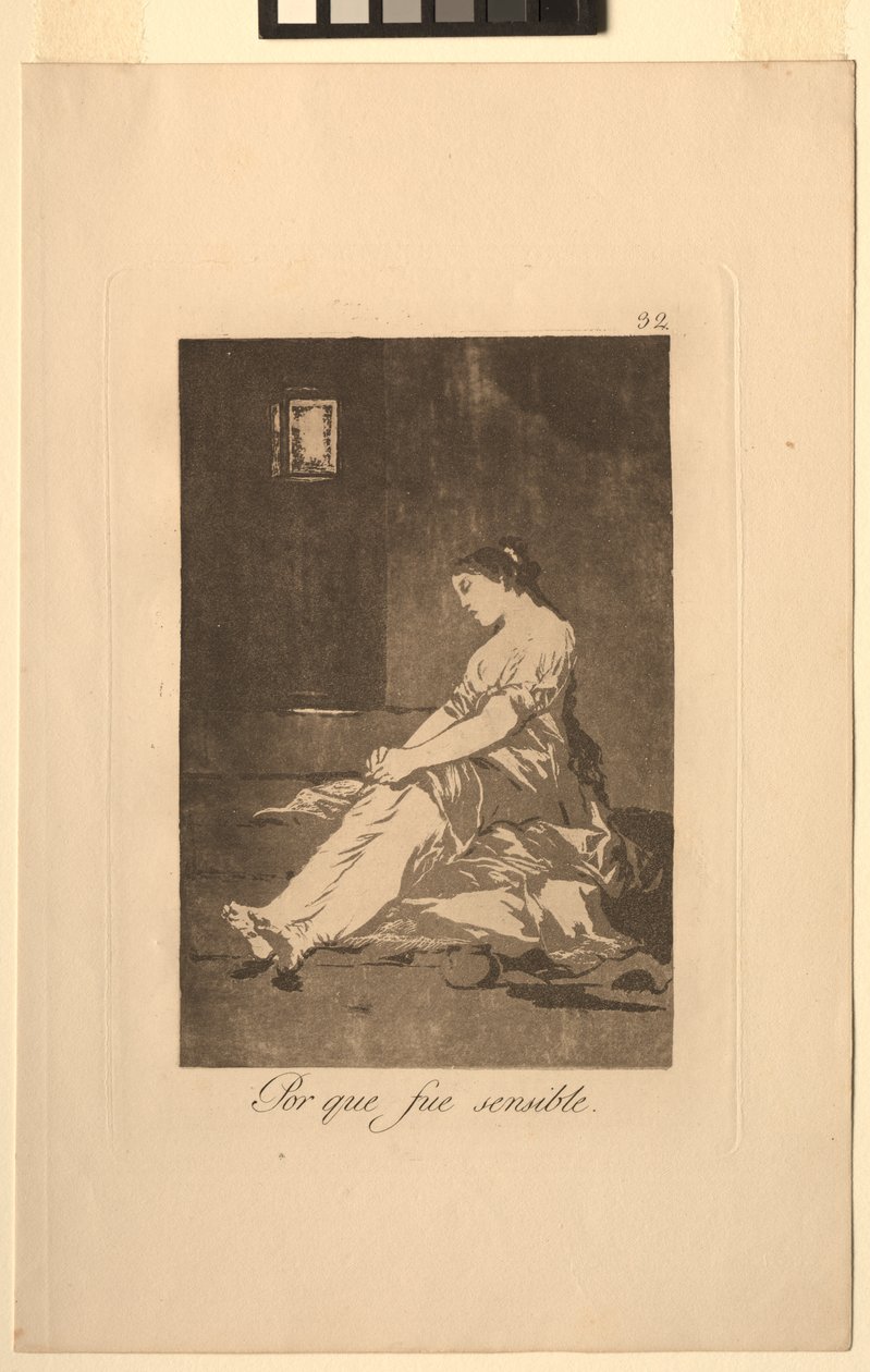 Caprichos: Because She Was Susceptible by Francisco de Goya