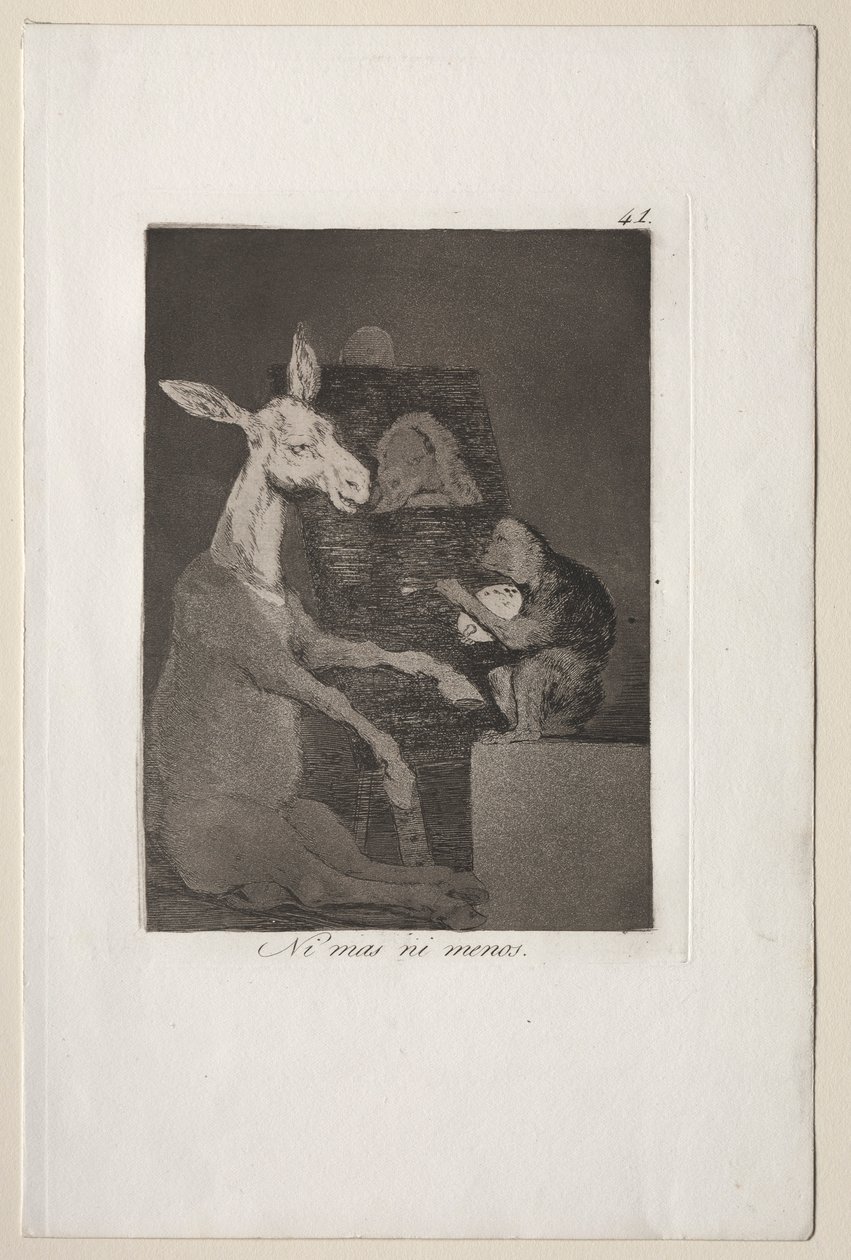 Caprichos: Neither More Nor Less by Francisco de Goya