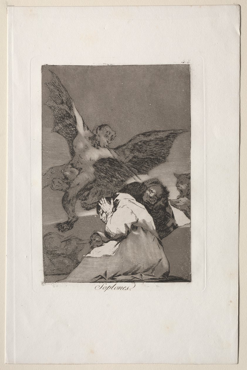 Tale-Bearers-Blasts of Wind by Francisco de Goya