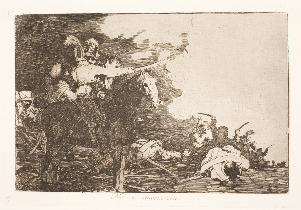 They Cannot Agree (17) by Francisco de Goya