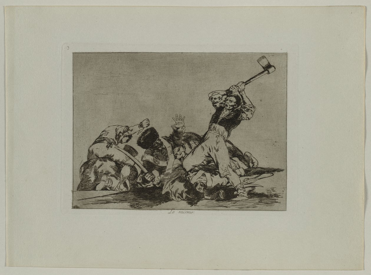 Disasters of War: Pl. 3, The Same Thing by Francisco de Goya
