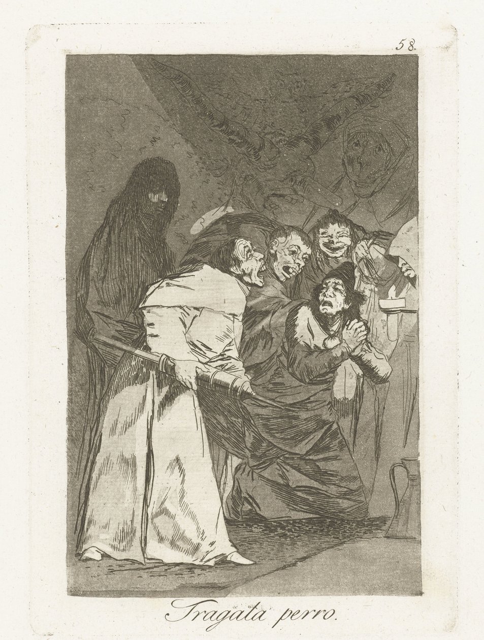 Swallow It, Dog by Francisco de Goya