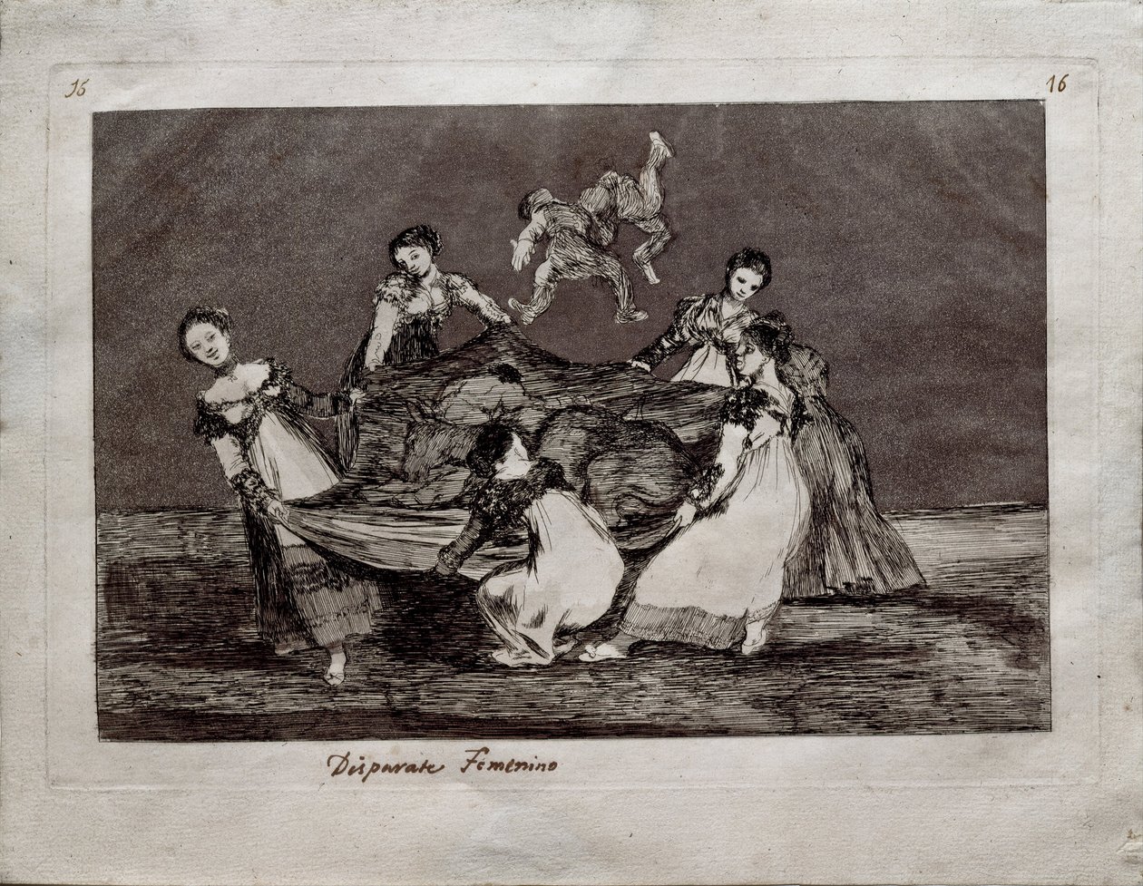 Feminine Folly from the series Los Disparates Follies by Francisco de Goya