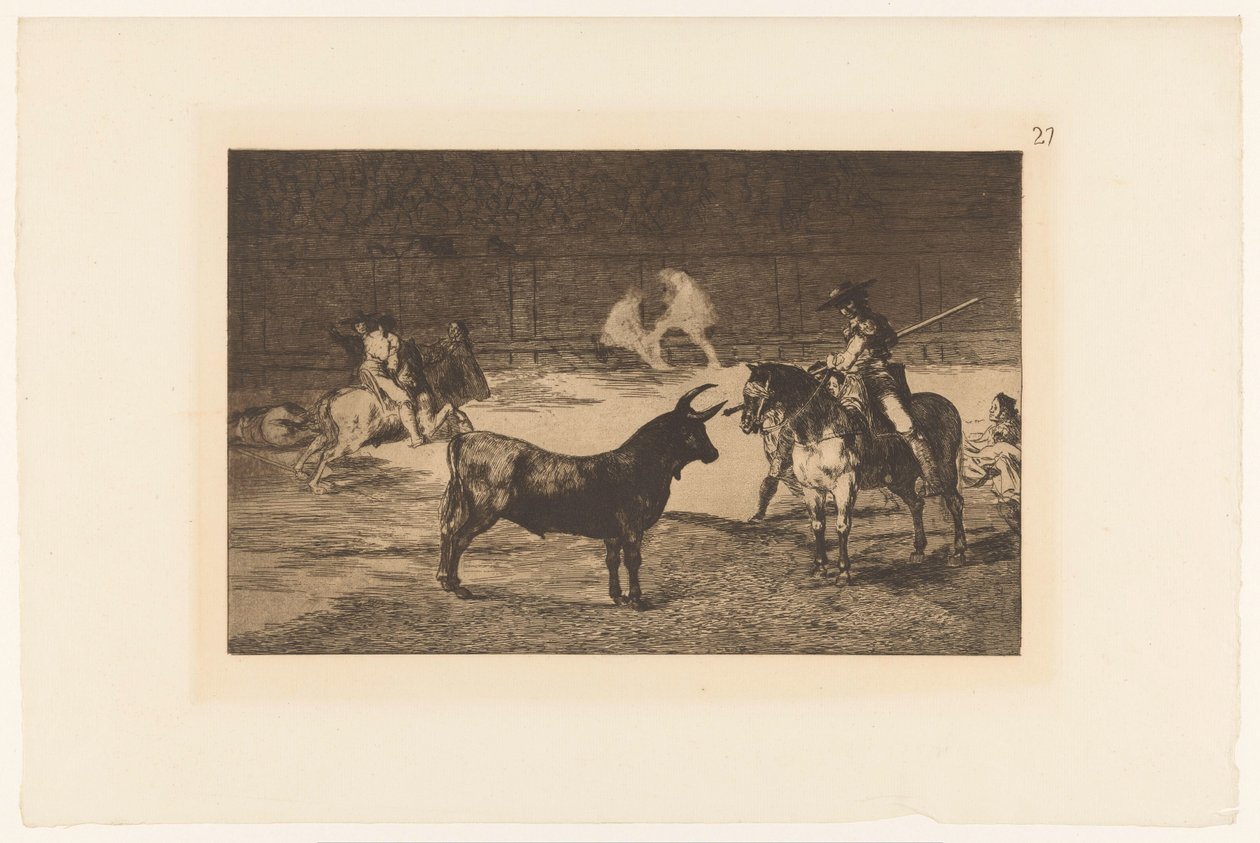 Fernando del Toro Challenges a Bull (Bullfighting series) by Francisco de Goya