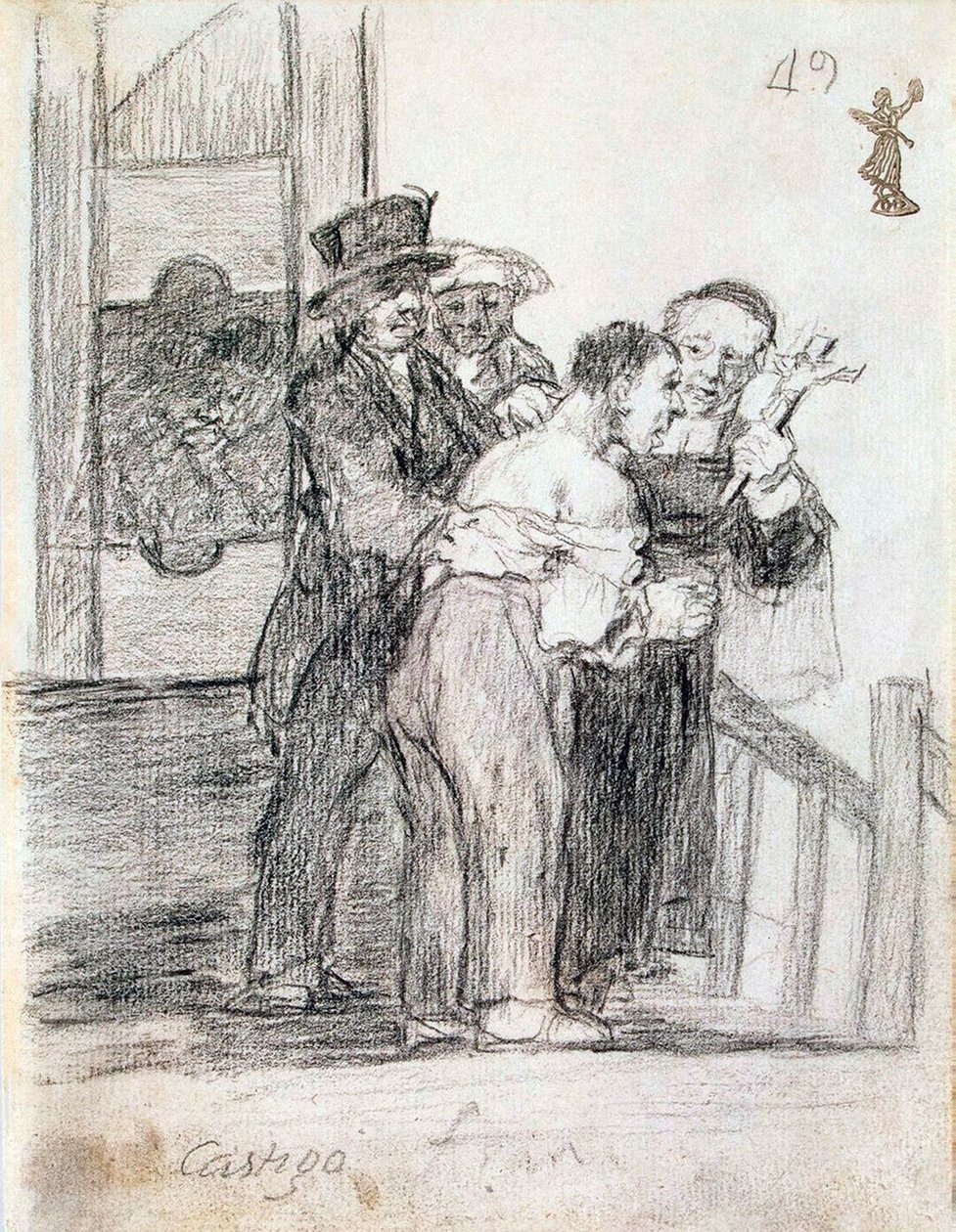 French Penalty by Francisco de Goya
