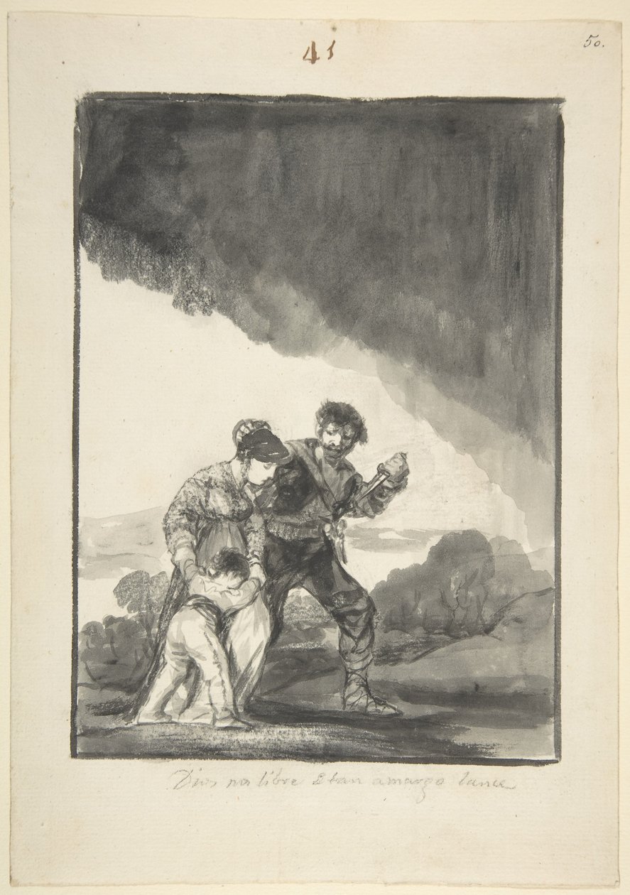 God Save Us from Such a Bitter Fate by Francisco de Goya