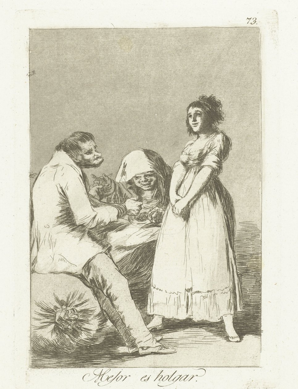 It is Better to be Lazy (Los Caprichos) by Francisco de Goya