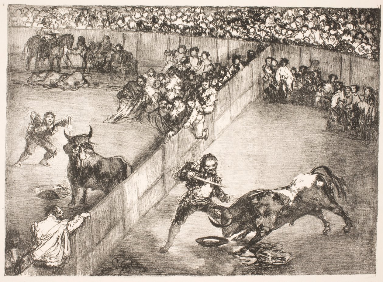 The Division of the Place [Bullfight in a Divided Arena] by Francisco de Goya