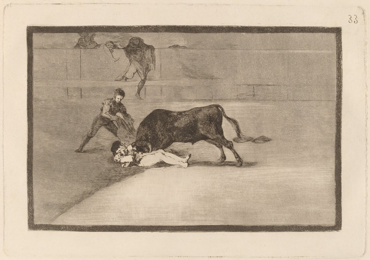 The Unlucky Death of Pepe Illo in the Ring at Madrid by Francisco de Goya