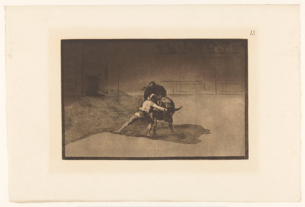 Martincho Fighting a Bull (Bullfights) by Francisco de Goya