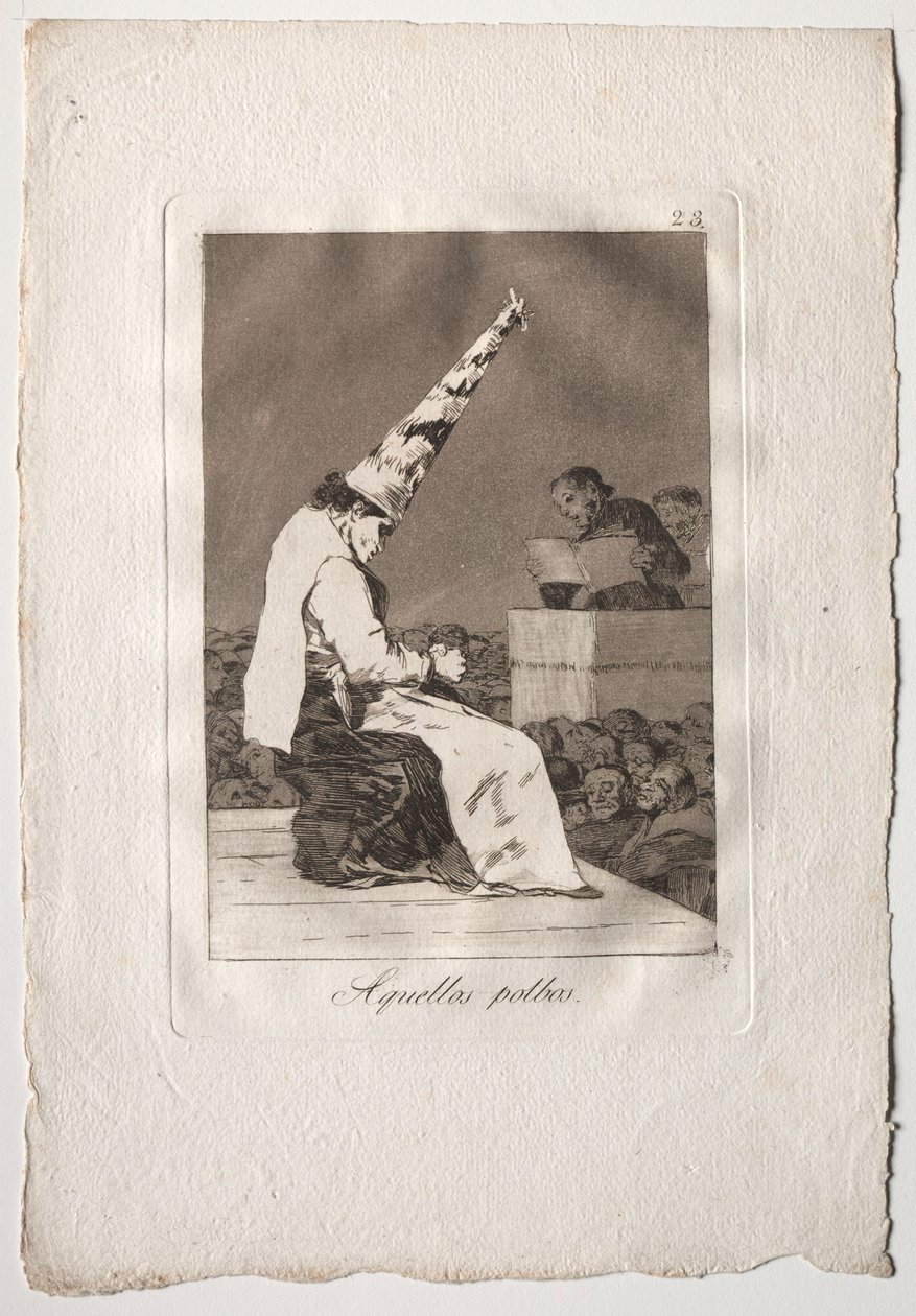 Ochenta Caprichos: Aquellos Polbos, 1793-1798 by Francisco de Goya