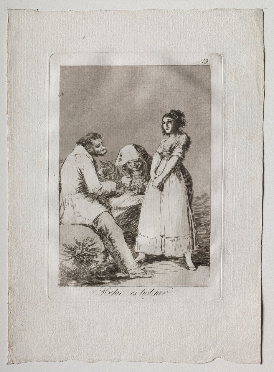 Eighty Caprices: It is Better to be Lazy by Francisco de Goya