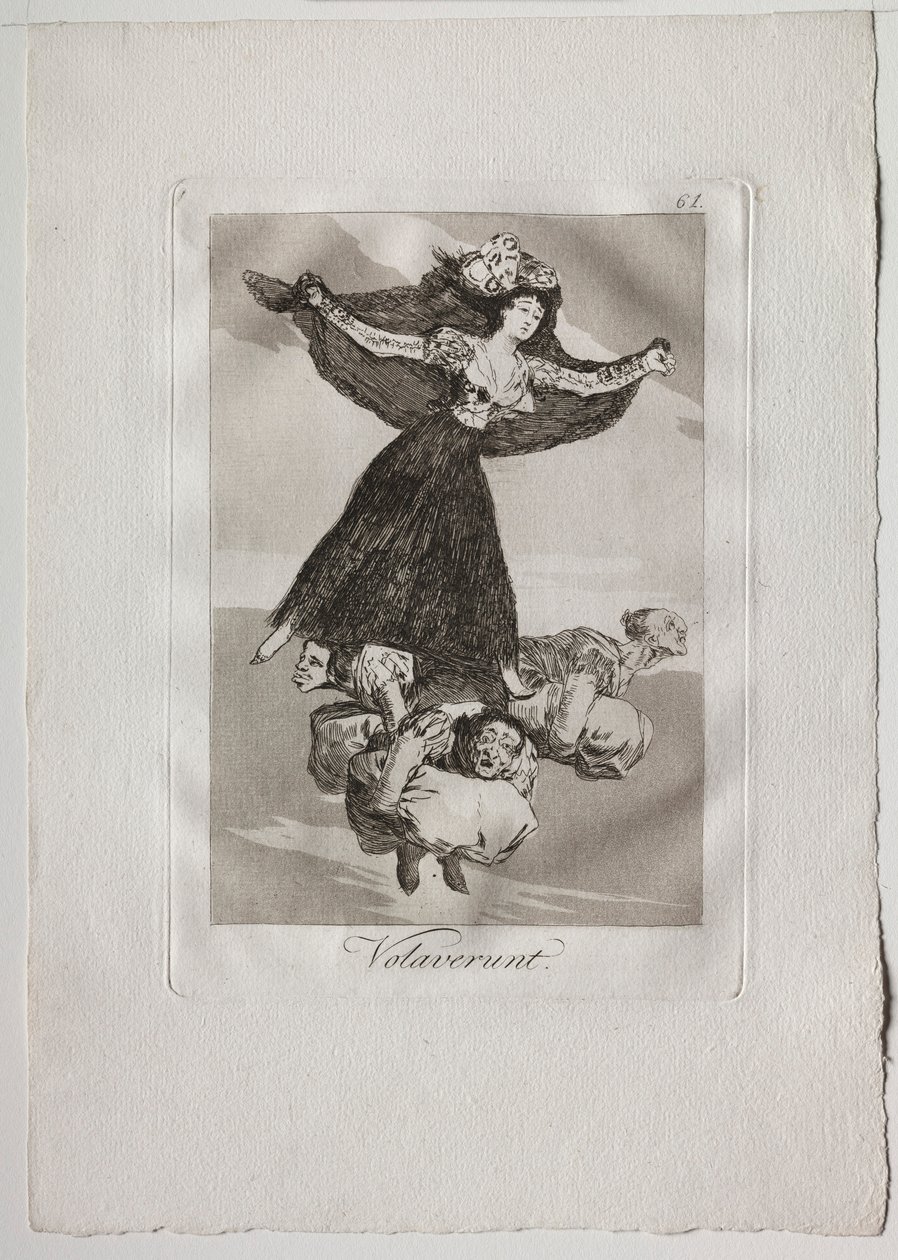 Ochenta Caprichos: Volaverunt by Francisco de Goya