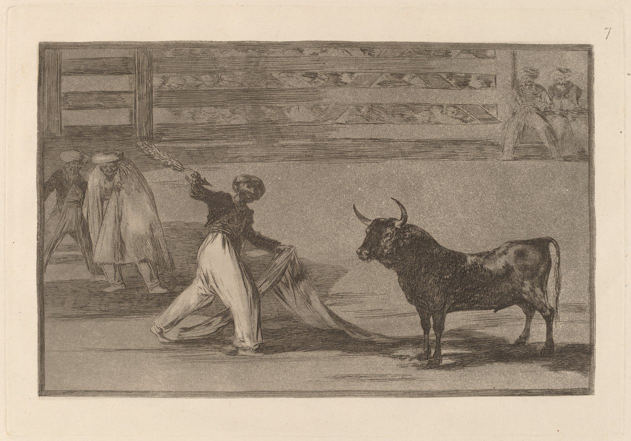 Origin of the Harpoons or Banderillas by Francisco de Goya
