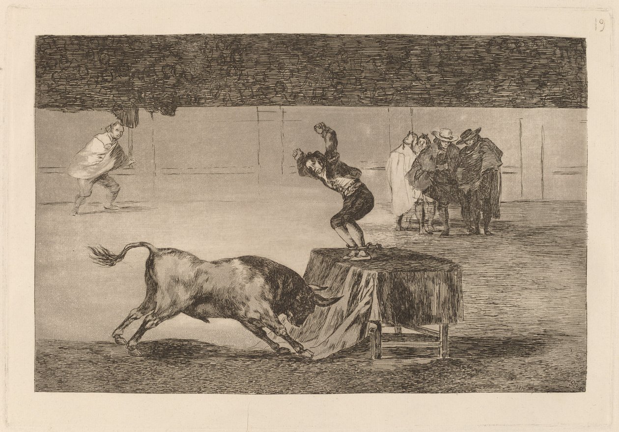 Another Madness of His in the Same Ring by Francisco de Goya