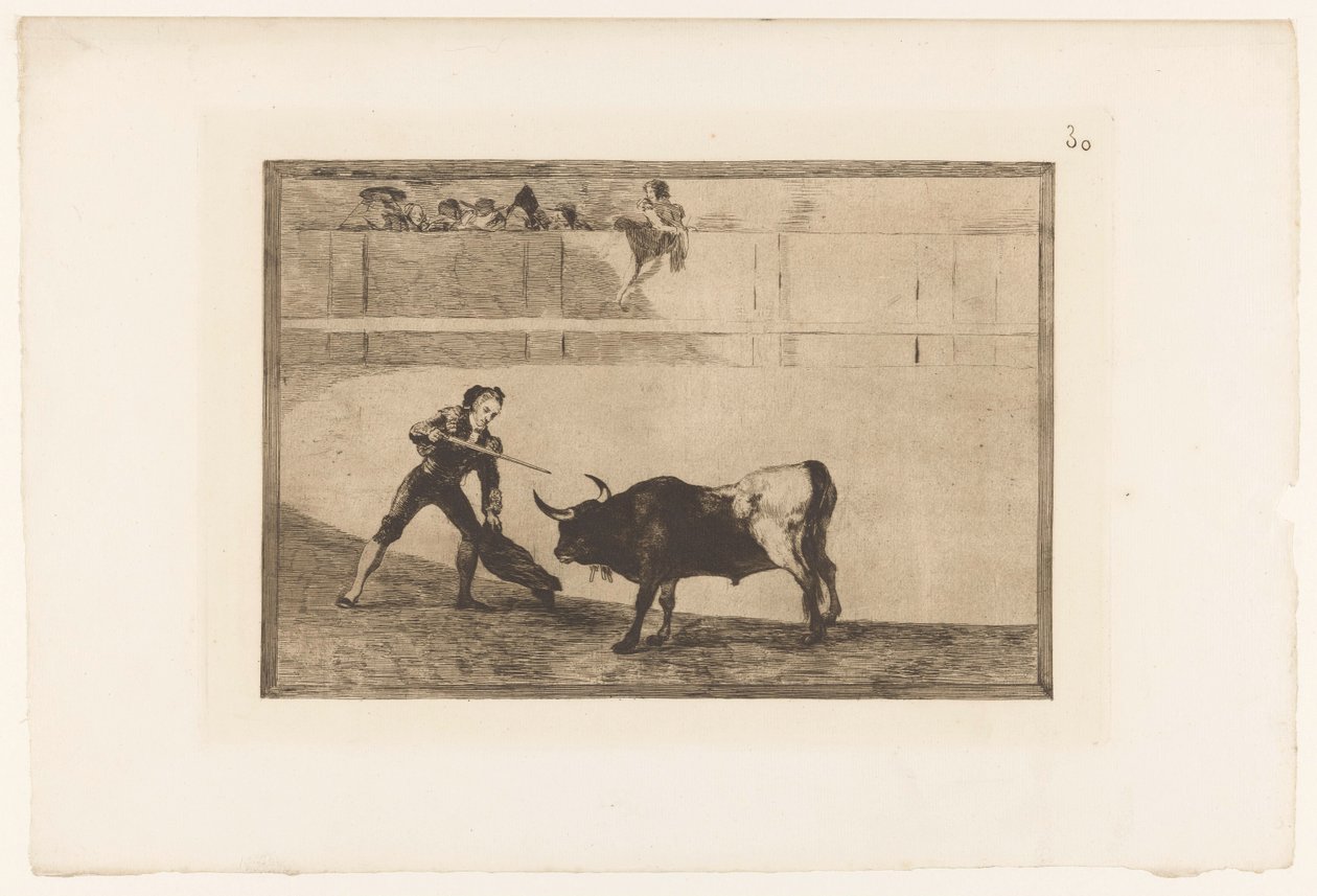 Pedro Romero Kills a Bull by Francisco de Goya