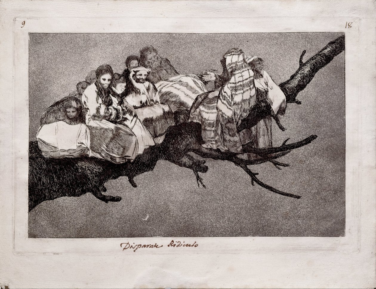 Ridiculous Folly from the Series Los Disparates Follies, 1815-1819 by Francisco de Goya