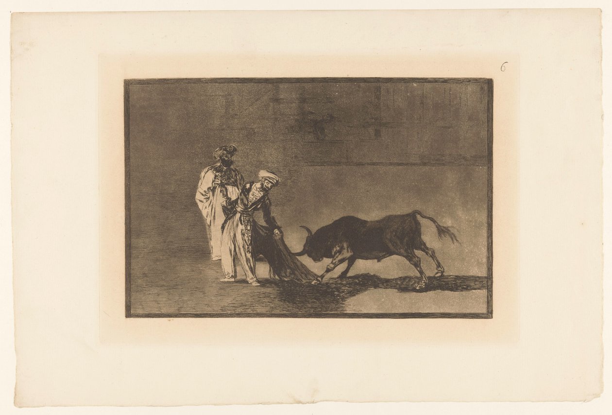 Bullfighters in an Arena (Bullfighting) by Francisco de Goya