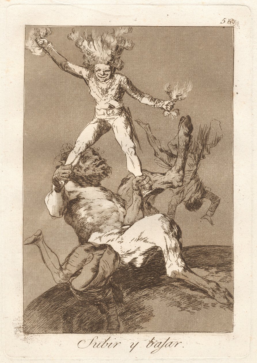 To Rise and To Fall by Francisco de Goya
