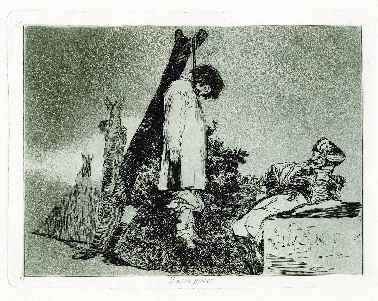 Nor This. Plate 36 from The Disasters of War by Francisco de Goya