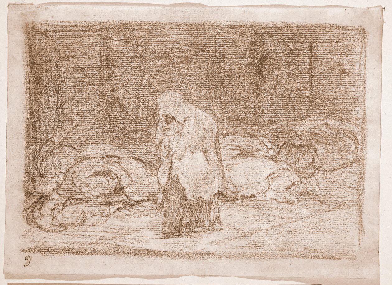 The Disasters of War: Mortuary Beds by Francisco de Goya