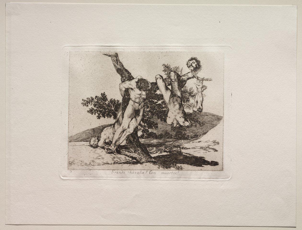 The Horrors of War: An Heroic Feat! With Dead Men! by Francisco de Goya