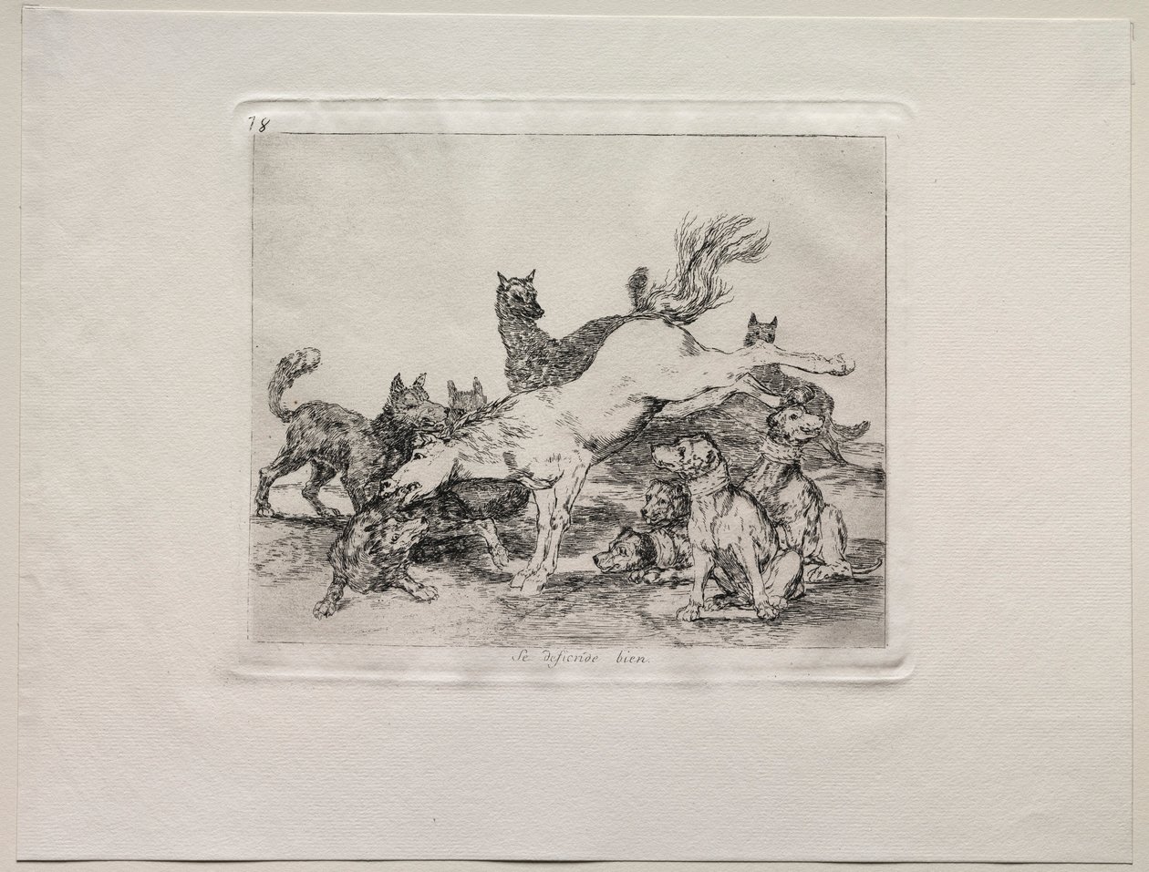 The Horrors of War: He Defends Himself Well by Francisco de Goya