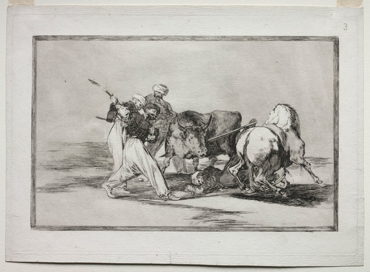 The Moors Settled in Spain, Giving Up the Superstitions of the Koran, Adopted this Art... by Francisco de Goya
