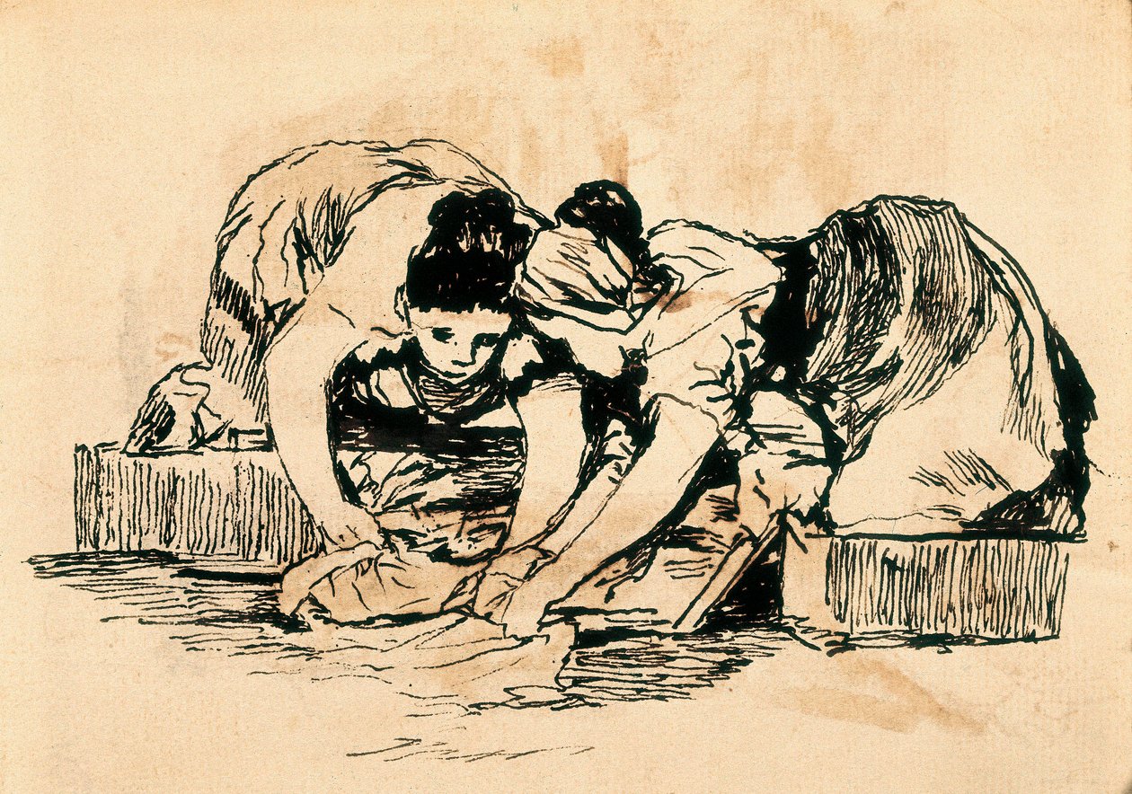 The Washerwomen, Late 18th-Early 19th Century by Francisco de Goya