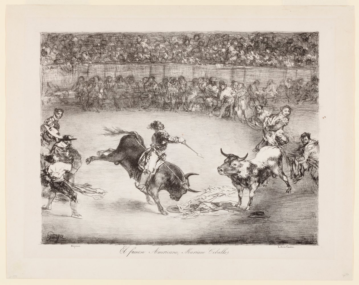 The Famous American, Mariano Ceballos, The Bulls of Bordeaux by Francisco de Goya
