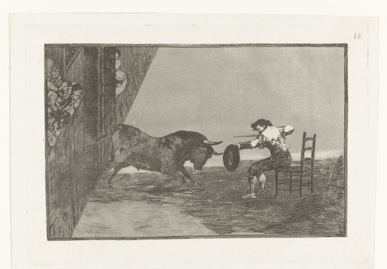 Challenge of Martincho in the Arena of Zaragoza (La Tauromaquia) by Francisco de Goya