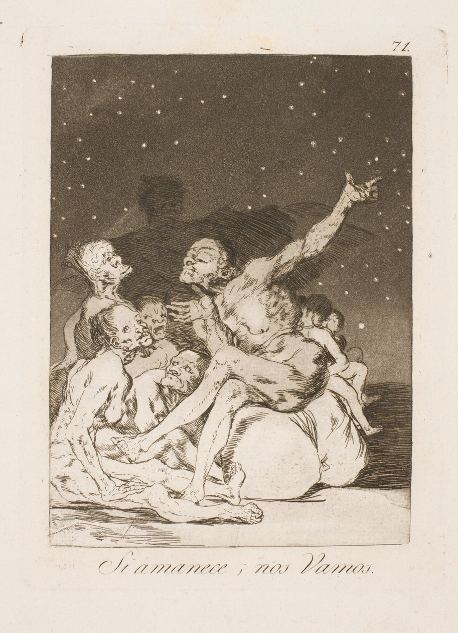 At Dawn We Must Leave by Francisco de Goya