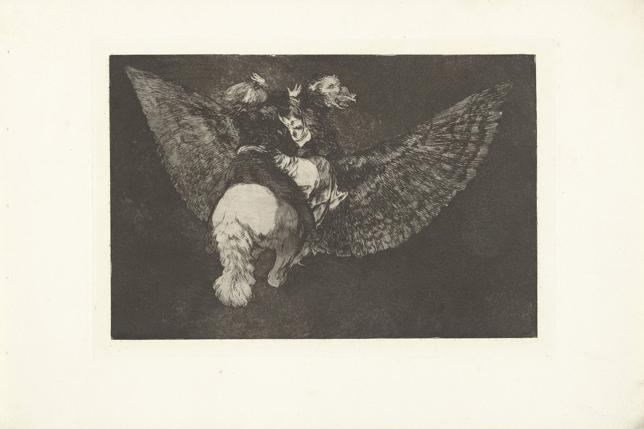 Flying Folly (series title: Los Disparates) (series title: Los Proverbios) by Francisco de Goya