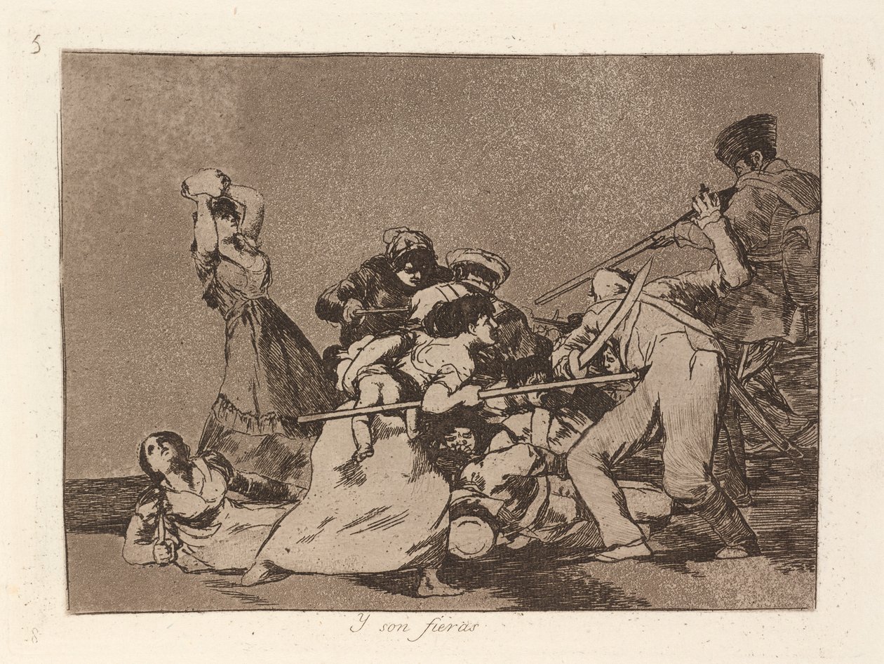 And They Are Like Wild Beasts by Francisco de Goya