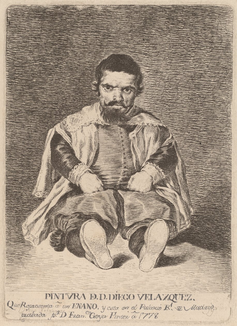 A Dwarf by Francisco de Goya after Diego Velázquez