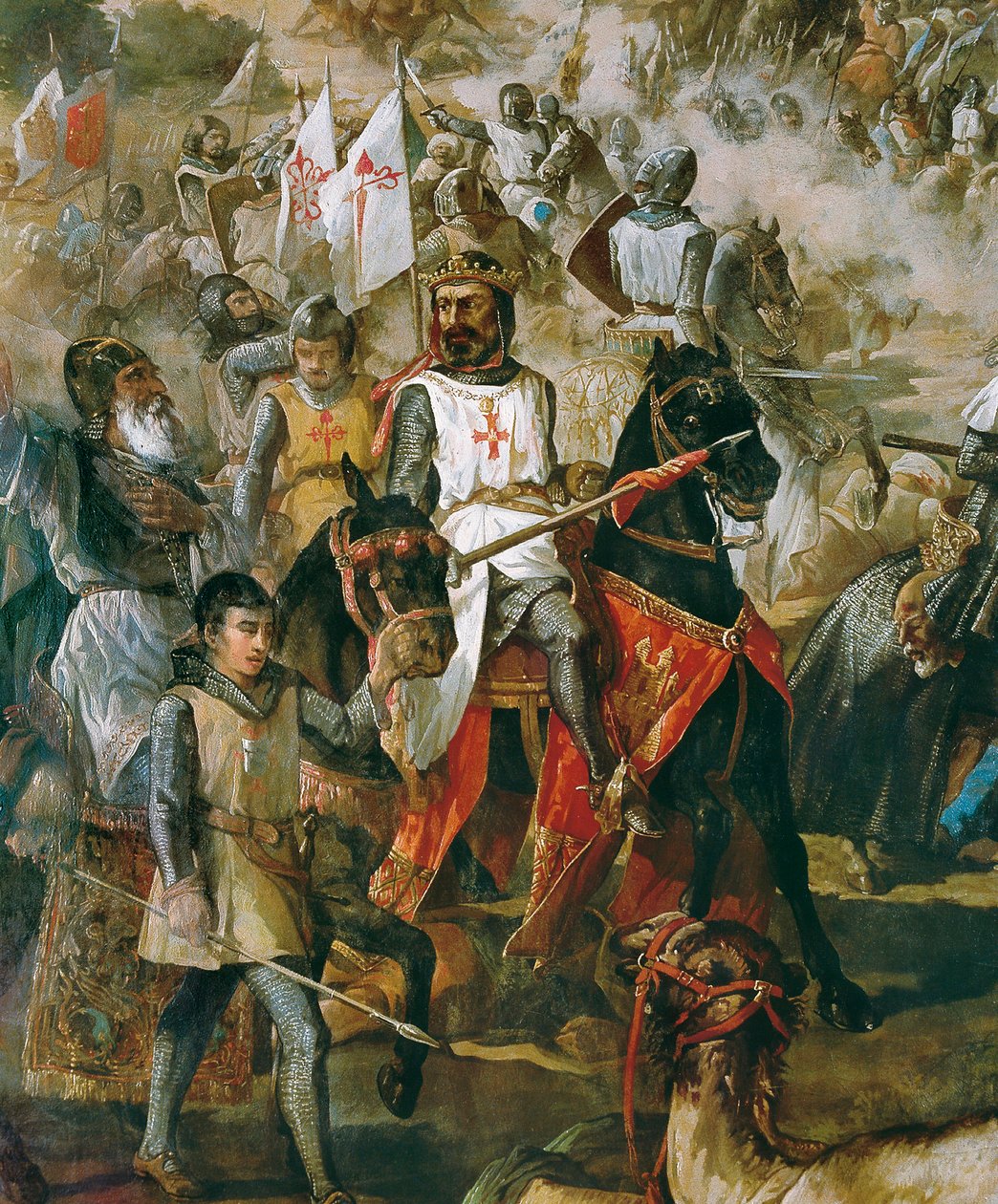 Reconquest of Spain: Battle of Las Navas de Tolosa on 16/07/1212 by Francisco de Paula van Halen