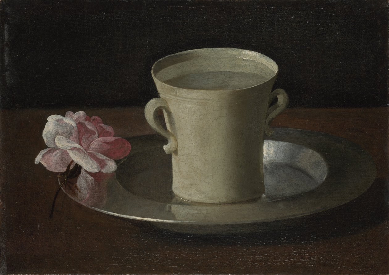A Cup of Water and a Rose, c.1630 by Francisco de Zurbaran