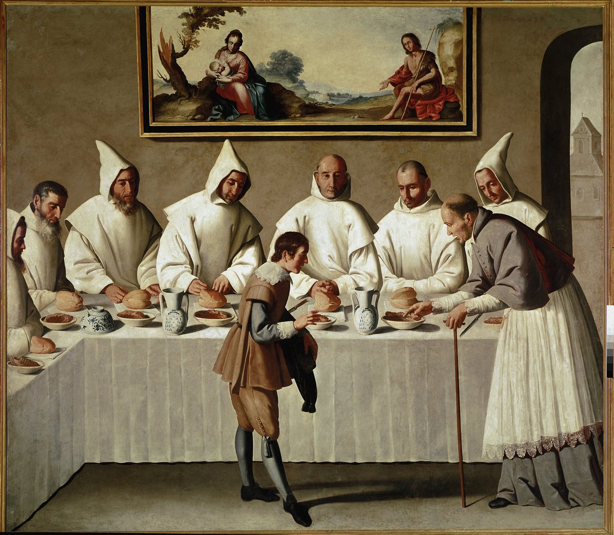 The Miracle of St. Hugh in the Refectory of the Carthusians by Francisco de Zurbaran