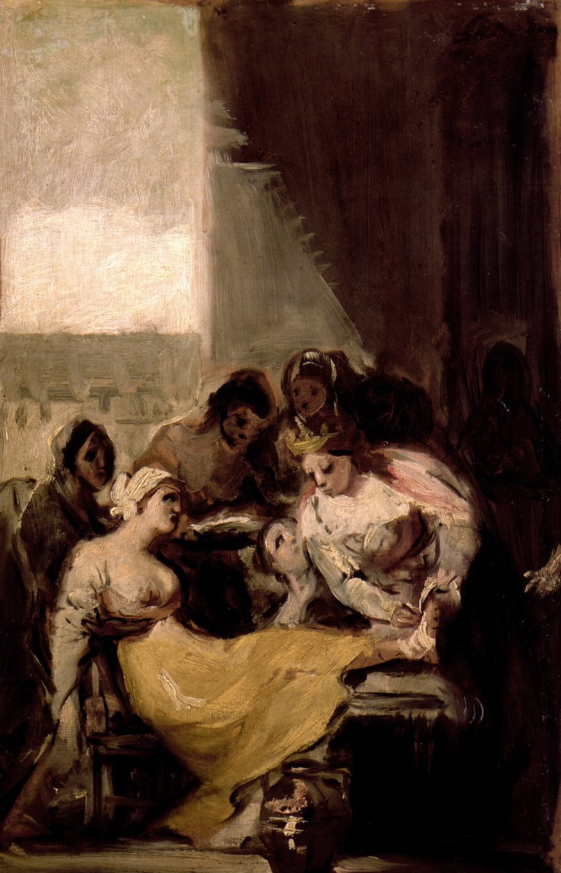 Saint Isabel of Portugal Healing the Wounds of a Sick Woman by Francisco de Goya