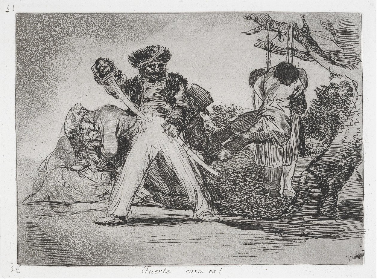 This is Too Much! (Fuerte cosa es!) from the series The Disasters of War by Francisco de Goya