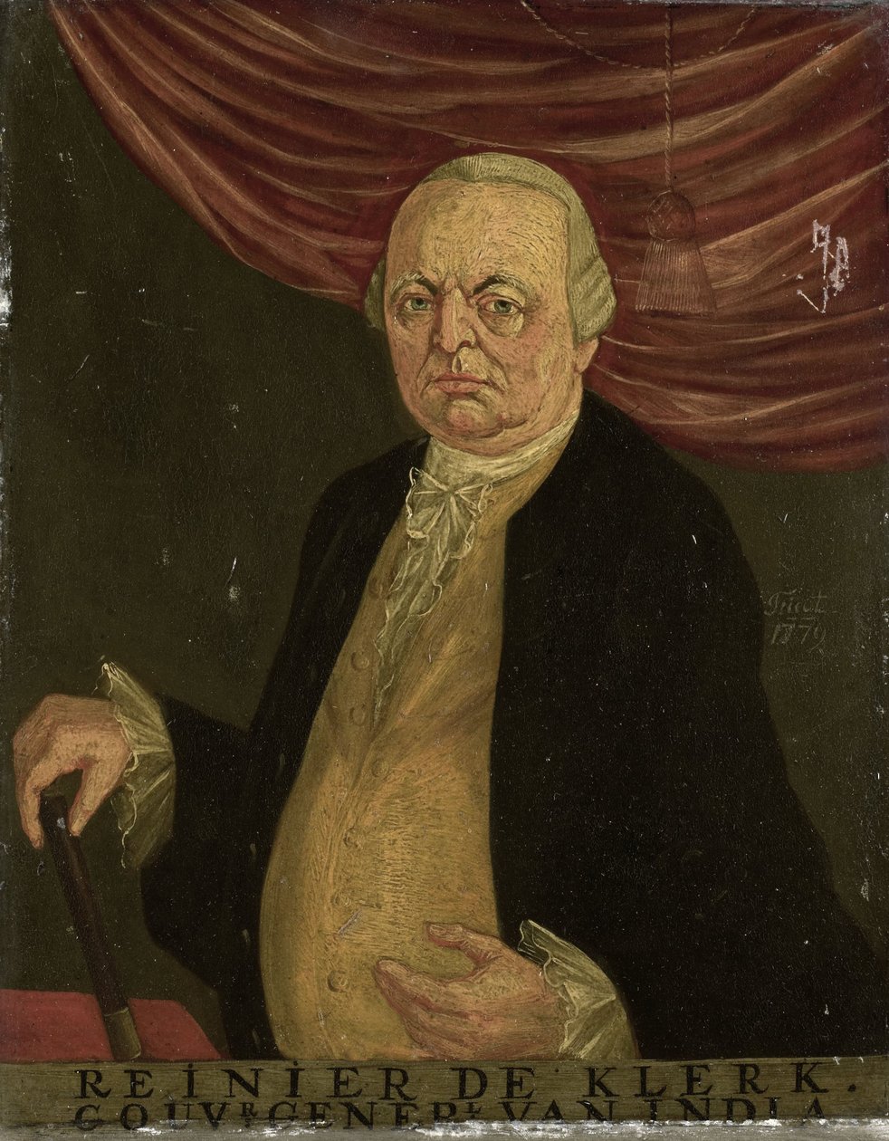 Portrait of Reinier de Klerk by Franciscus Josephus Fricot