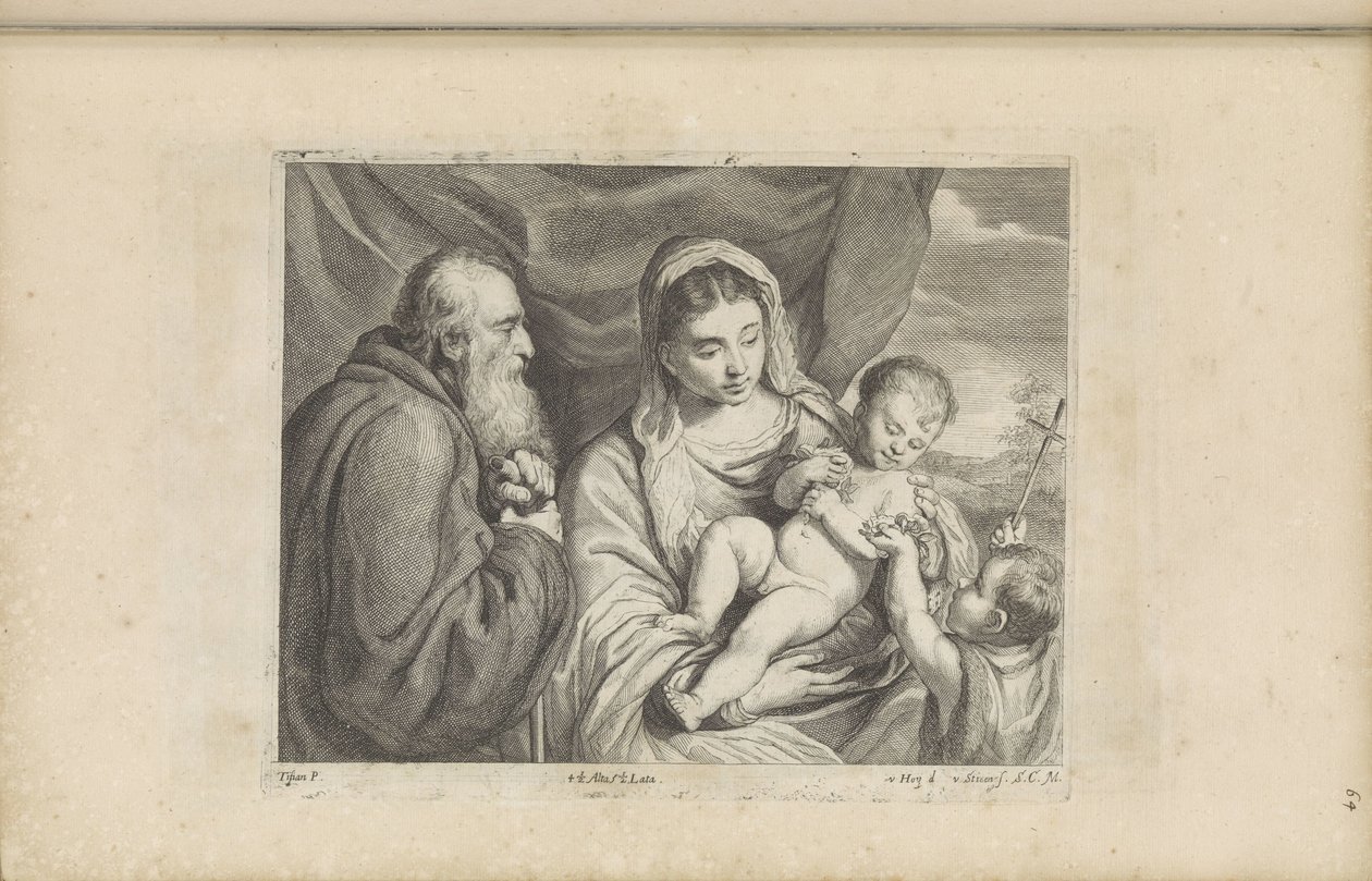 Mary with the Christ Child and the Young John the Baptist by Franciscus van der Steen