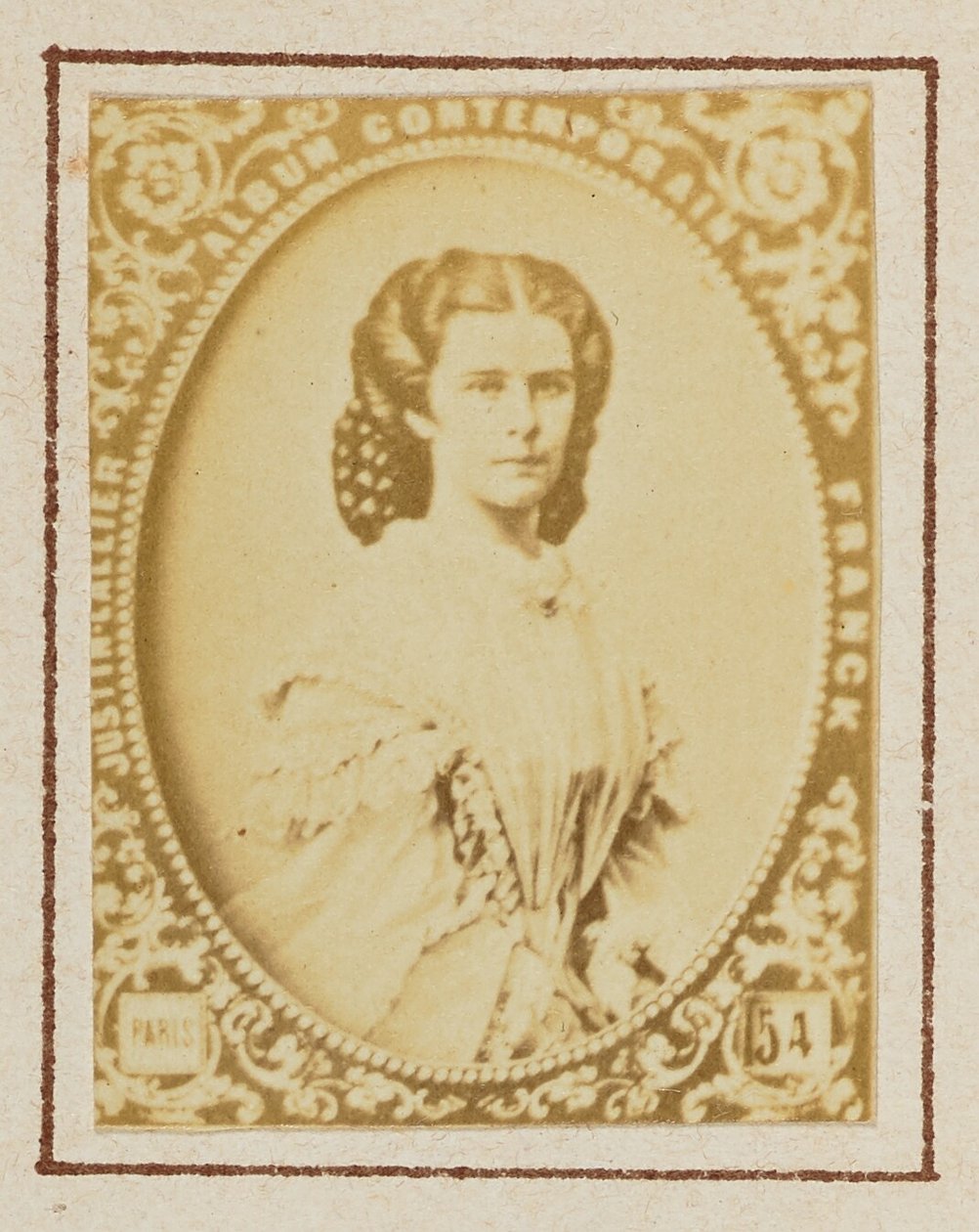 Empress Elisabeth of Austria by Franck (François Marie Louis Alexandre Gobinet de Villecholles)
