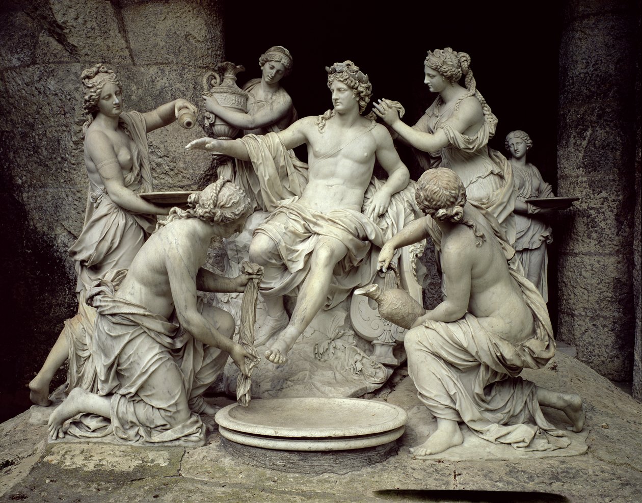 Apollo Tended by the Nymphs, Intended for the Grotto of Thetis, Executed with the Assistance of Thomas Regnaudin by Francois Girardon