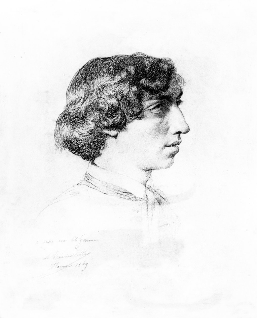 Portrait of Charles Garnier as a Young Man, 1849 by Francois Leon Benouville