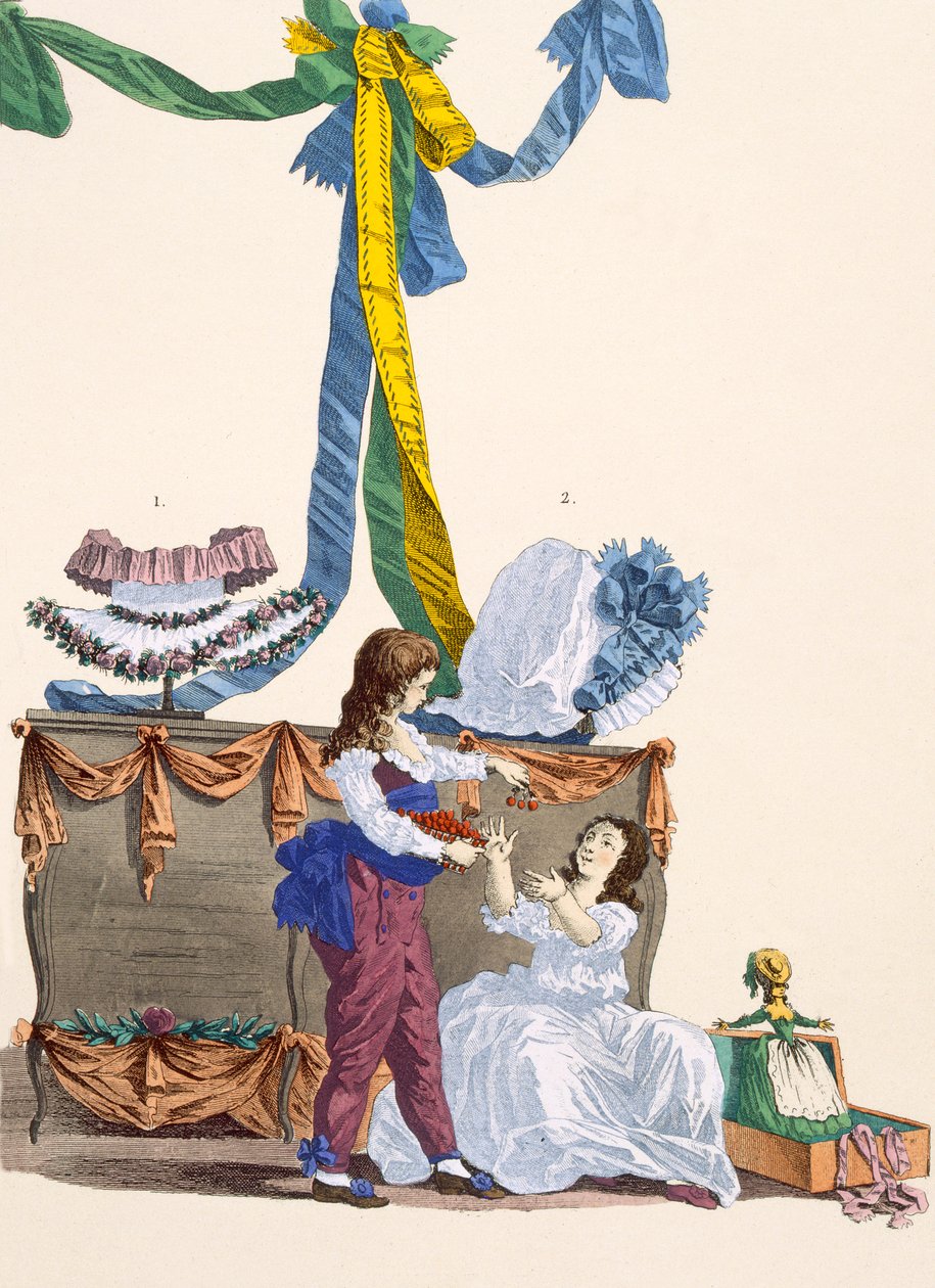 Androman and Warwick hats, engraved by Dupin, plate no.320 from 