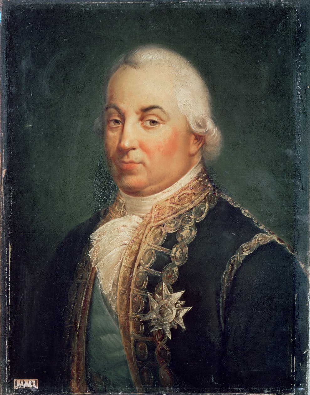 Pierre de Suffren-Saint-Tropez (1729-88) Vice Admiral of France by Francois Vincent Mathieu Latil