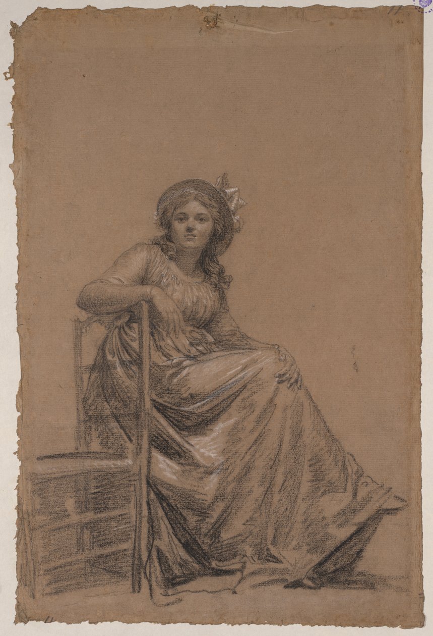 Portrait of a Seated Woman by François-André Vincent