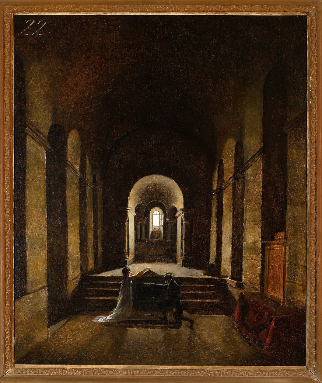 The Oath (Chapel Interior) by Francois-Marius Granet