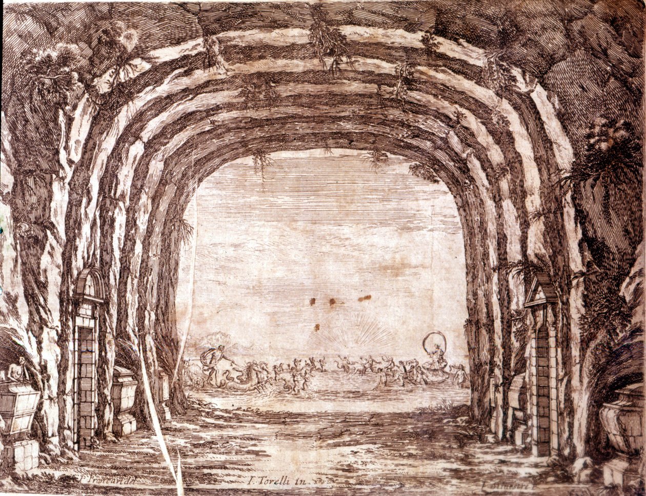 The Wedding of Peleus and Thetis, set design by Giacomo Torelli by Francois (after) Francart